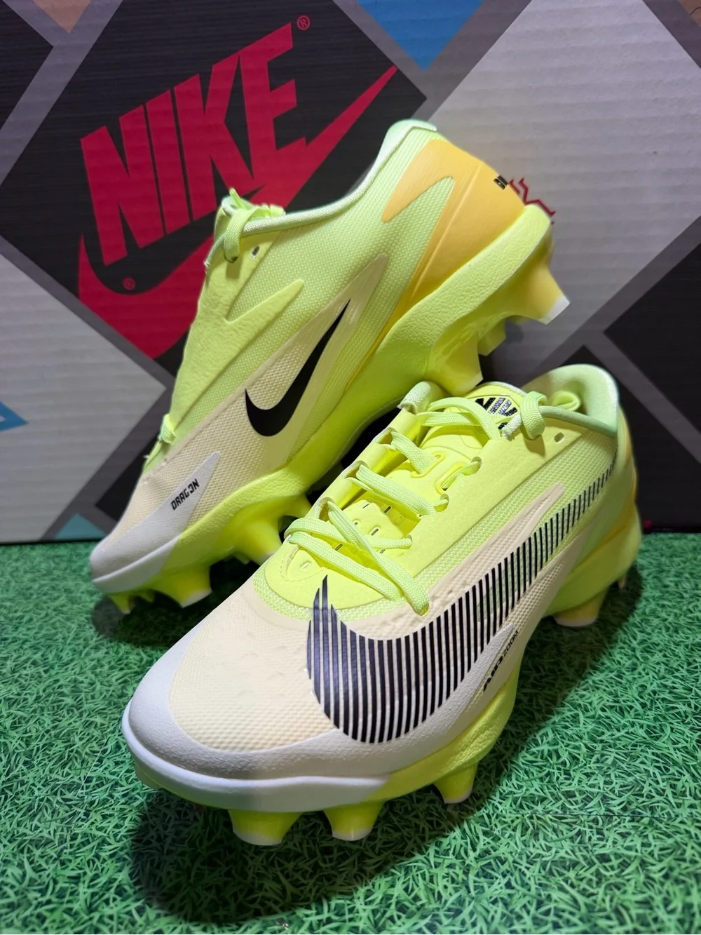 Nike Diamond Standout MCS Baseball Cleats ‘VOLT ICE’ Men Sz 9.5 II7344-700 NEW